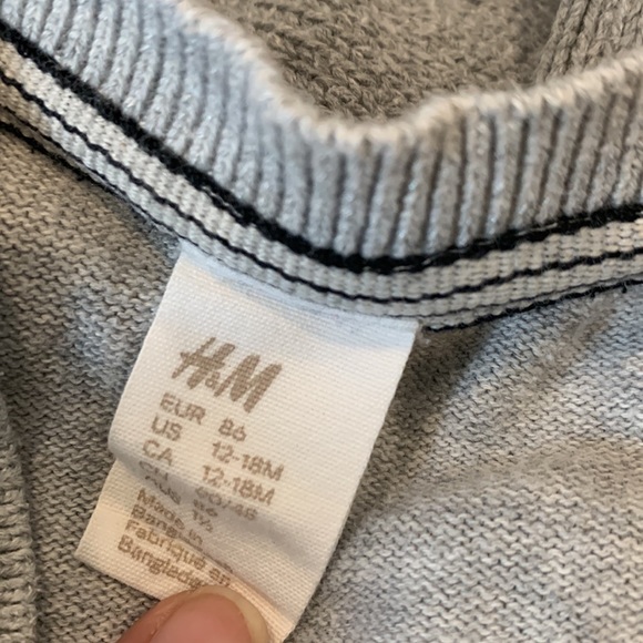 Joe Fresh and H&M Gray Cardigans in Sizes 12-18M and 18-24M - Picture 3 of 12